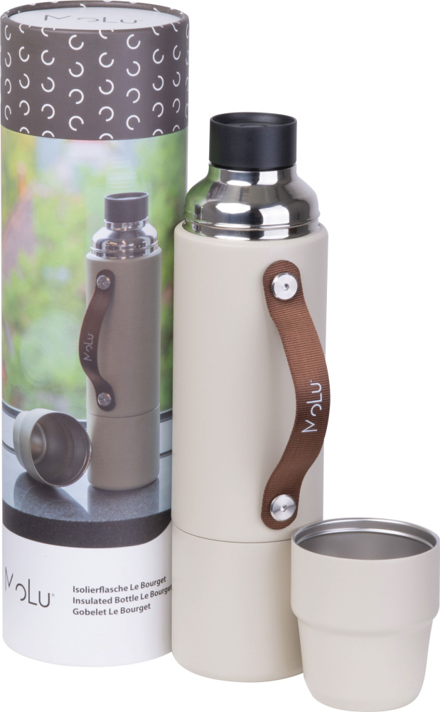 Logo trade promotional merchandise photo of: Insulated bottle Le Bourget MoLu