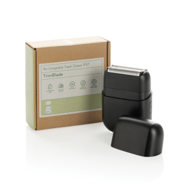 Logo trade promotional merchandise picture of: TrimBlade re-chargeable Travel Shaver IPX7