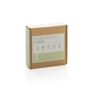 Logo trade promotional merchandise image of: TrimBlade re-chargeable Travel Shaver IPX7