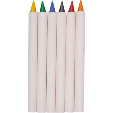 Logo trade promotional giveaways picture of: Infinity Set of Wax Crayons KINGSTON