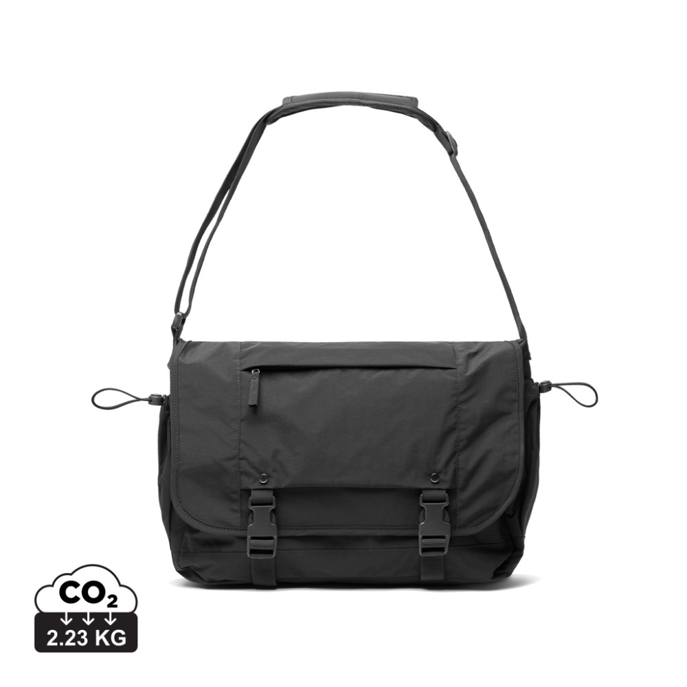 Logo trade promotional products picture of: KENTO URBAN RCS recycled nylon 15.6 inch Messenger