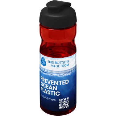 Logotrade promotional product image of: H2O Active® Eco Base 650 ml flip lid sport bottle