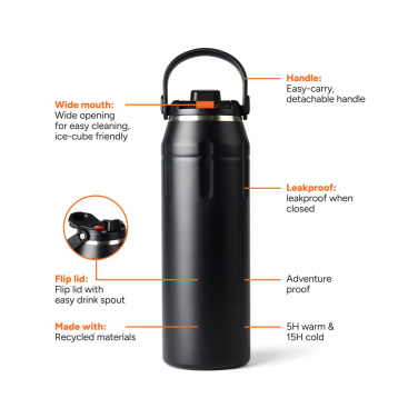 Logo trade corporate gift photo of: Nordic Drift Trail RCS Insulated sports bottle 940ml