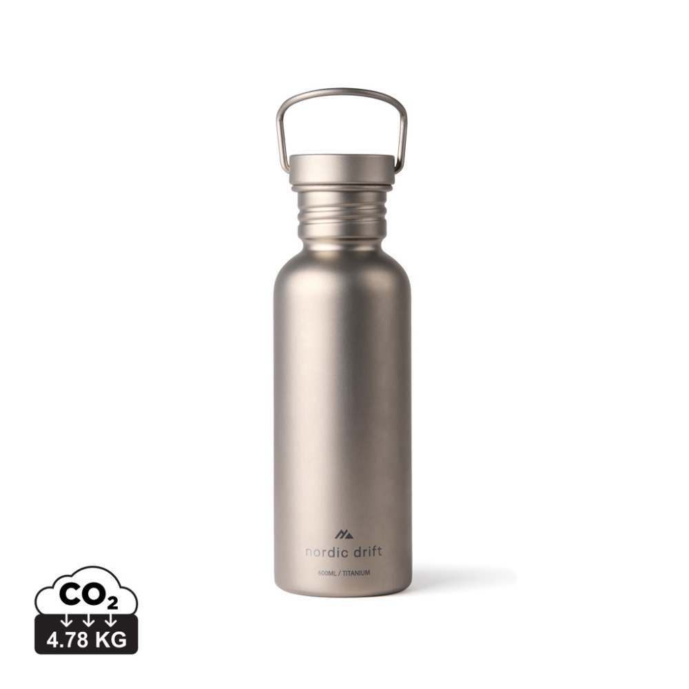 Logotrade advertising product picture of: Nordic Drift Trail Ultra Light Titanium 600ml Water Bottle
