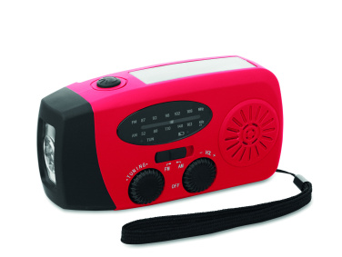 Logo trade promotional products image of: Portable radio SOS with LED torch