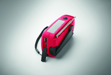 Logo trade promotional giveaway photo of: Portable radio SOS with LED torch