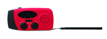 Logo trade promotional items image of: Portable radio SOS with LED torch