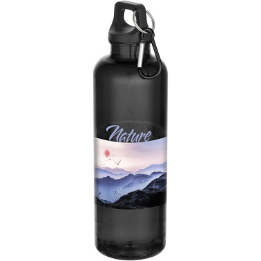 Logo trade promotional merchandise image of: Oregon 750 ml RCS recycled plastic water bottle with carabiner