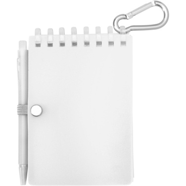 Logo trade promotional gift photo of: Lig Mini recycled outdoor soft cover notebook and ballpoint pen set (black ink)