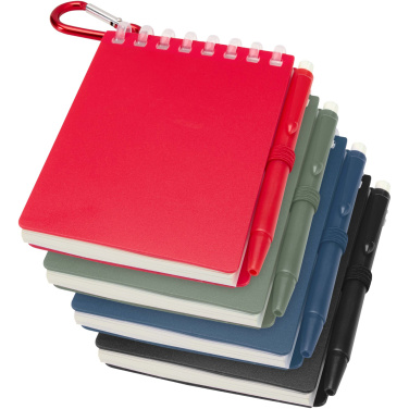 Logotrade promotional giveaway image of: Lig Mini recycled outdoor soft cover notebook and ballpoint pen set (black ink)