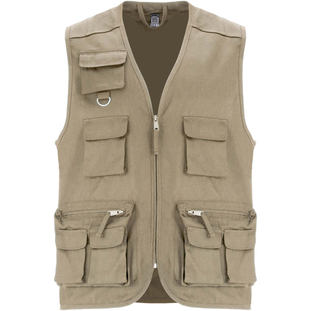 Logotrade corporate gift picture of: Venera 200 g/m2 v-neck multi-pocket workwear vest 
