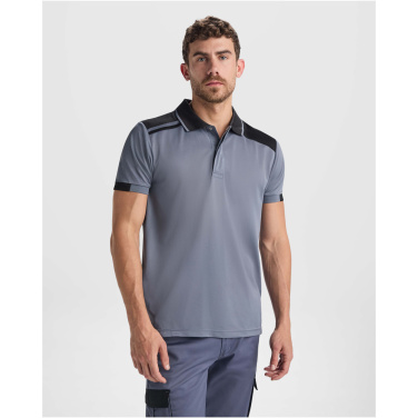Logo trade promotional giveaway photo of: Samurai 160 g/m2 unisex antibacterial short sleeve polo 