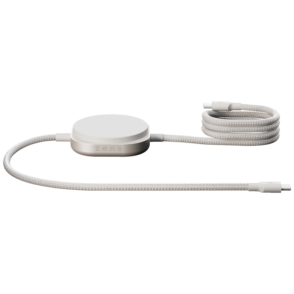 Logo trade business gifts image of: Zens Pro 2 240W USB-C 2-in-1 charging cable