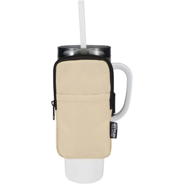 Logotrade promotional giveaway image of: Byron GRS recycled bottle pouch 