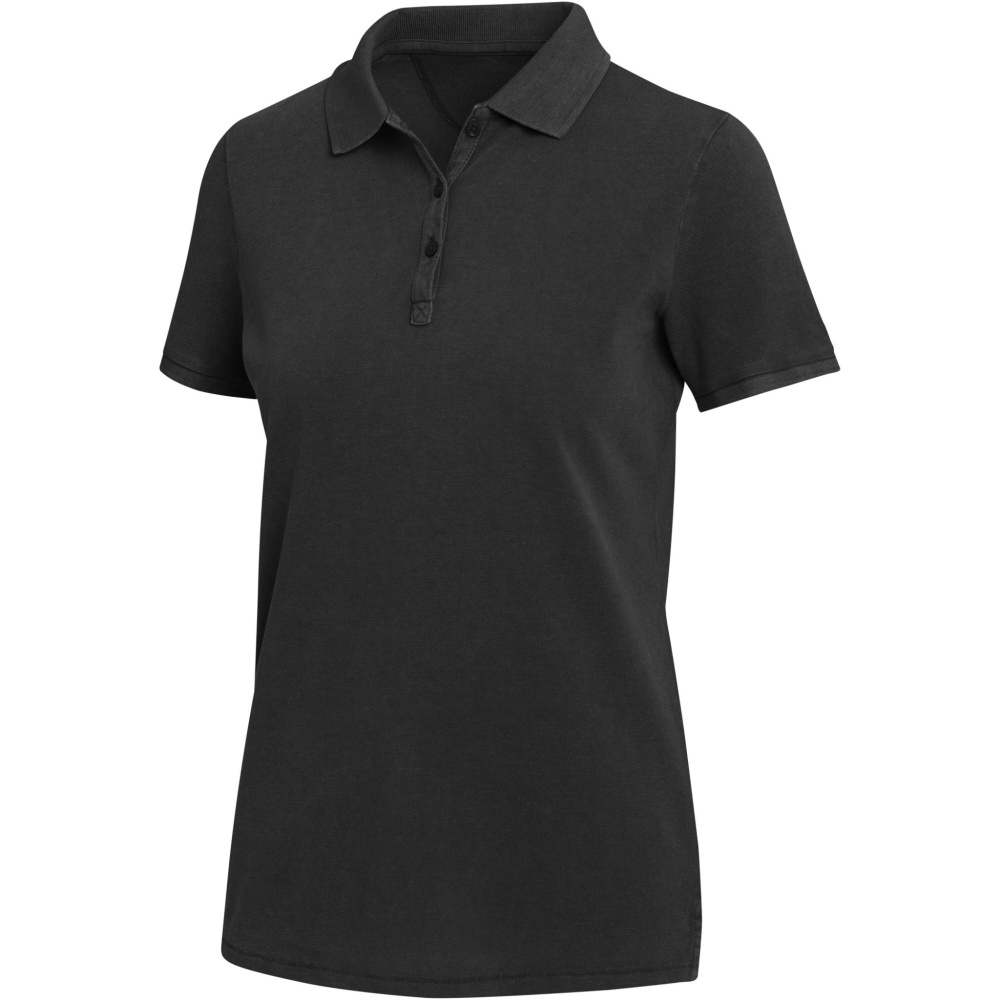 Logo trade promotional giveaways picture of: Calgary 200 g/m2 washed women's polo