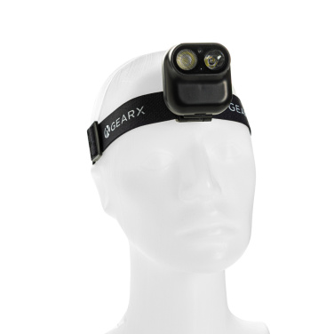 Logo trade business gifts image of: Gear X RCS rPlastic head torch with motion sensor