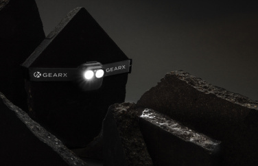 Logo trade promotional gift photo of: Gear X RCS rPlastic head torch with motion sensor