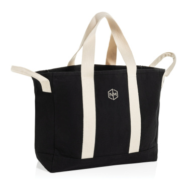 Logotrade advertising products photo of: BEAU AWARE™ Beach bag 400gsm recycled canvas, with side hand