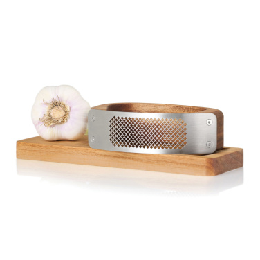 Logotrade promotional product picture of: AdHoc RoccaAlio Garlic press with chopping board
