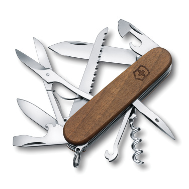 Logotrade promotional products photo of: VICTORINOX Pocket Knife Huntsman Wood 13 functions