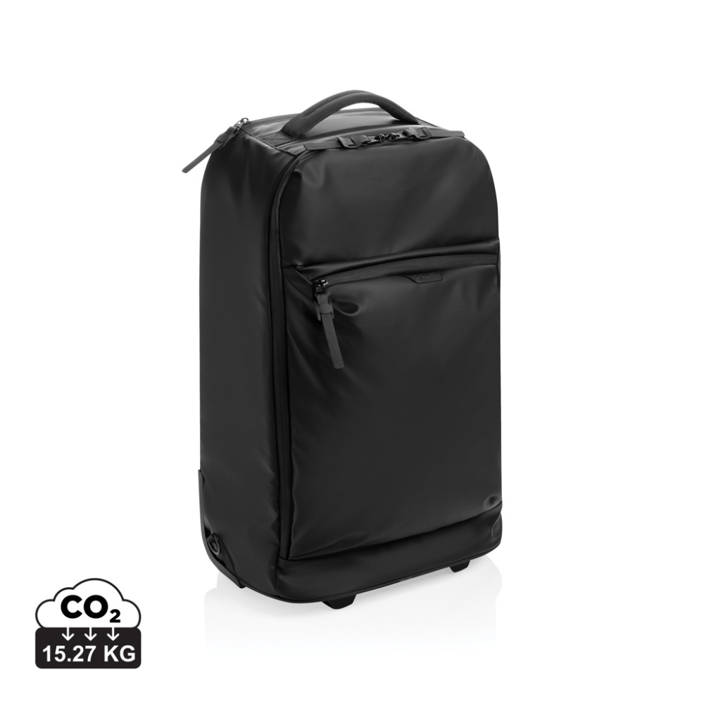 Logotrade promotional merchandise photo of: Swiss Peak OSLO RCS Wheeled Duffel backpack  cabin proof