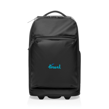 Logo trade corporate gifts picture of: Swiss Peak OSLO RCS Wheeled Duffel backpack  cabin proof