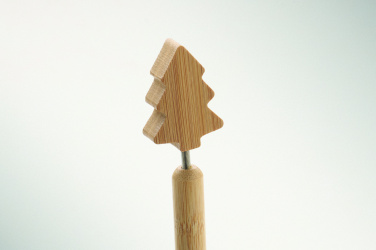 Logo trade promotional giveaways picture of: Bamboo Christmas tree ball pen