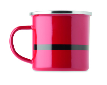 Logo trade business gifts image of: Santa enamel vintage mug 300ml