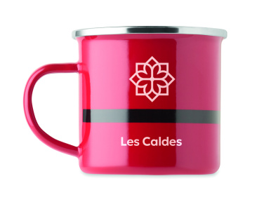 Logotrade promotional items photo of: Santa enamel vintage mug 300ml