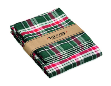 Logotrade promotional product picture of: Chequer cotton tablecloth set