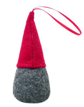 Logo trade promotional giveaways image of: Felt gnome tree hanger