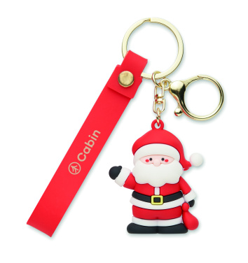 Logotrade promotional item image of: Santa keyring bag charm