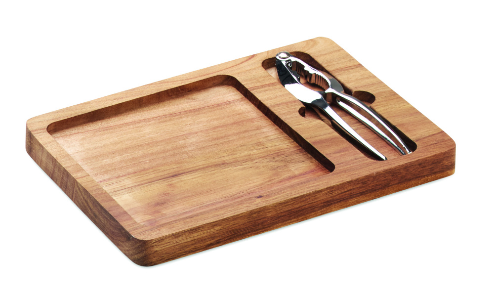 Logo trade promotional giveaways image of: Acacia nut cracker set