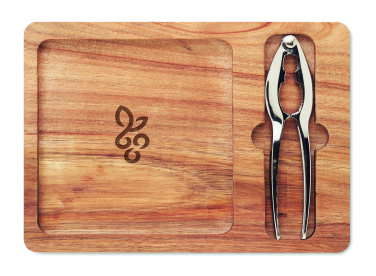 Logo trade promotional gifts image of: Acacia nut cracker set
