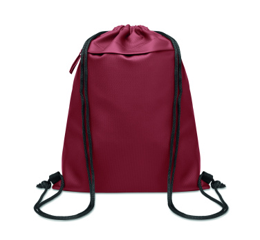 Logo trade promotional items image of: Drawstring bag in 600D RPET