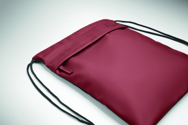 Logo trade corporate gift photo of: Drawstring bag in 600D RPET