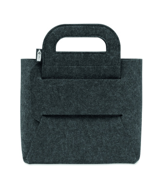 Logo trade promotional giveaways picture of: Foldable RPET felt basket