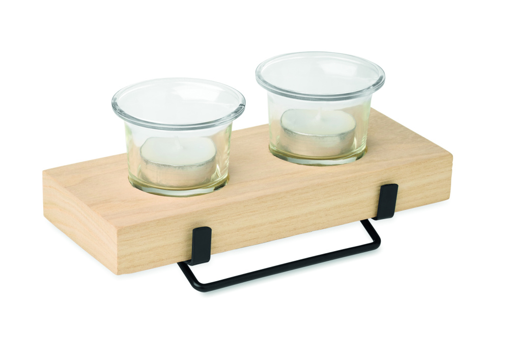 Logotrade advertising product image of: Tea light holder set with stand