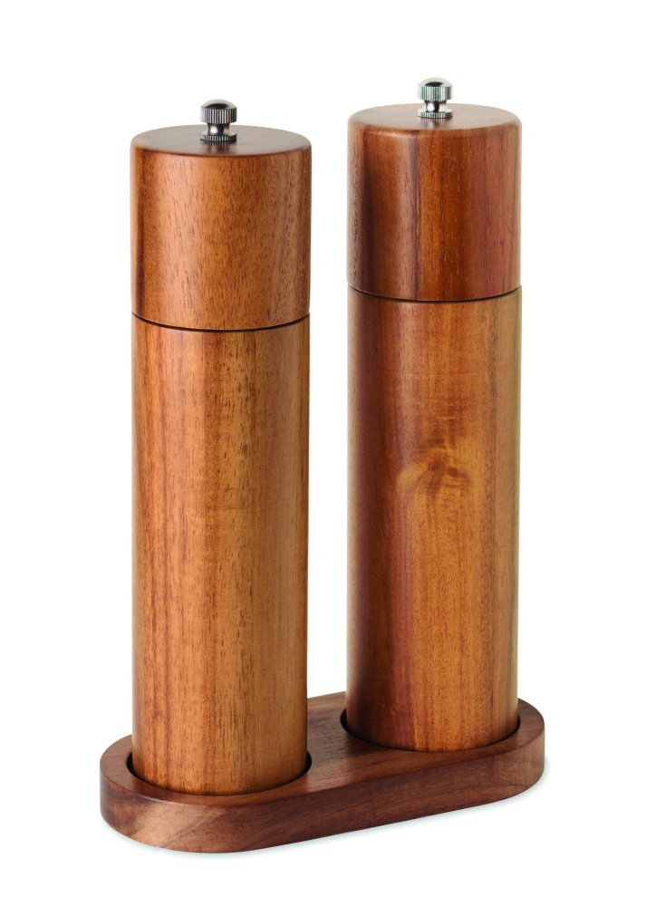 Logotrade corporate gift picture of: Acacia salt & pepper grinders