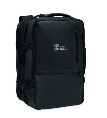 Logo trade promotional giveaways picture of: Extendable RPET backpack 20L