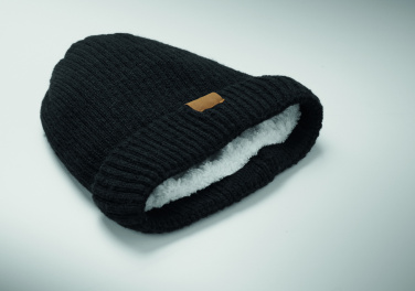 Logo trade business gift photo of: Knitted beanie with cuff