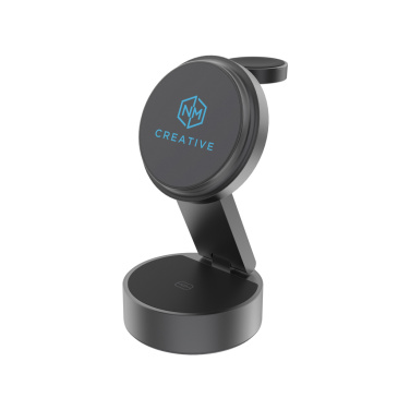 Logo trade promotional giveaways image of: Quantum RCS 25W ultra-fast wireless 3-in-1 charger