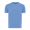 Iqoniq Sierra lightweight recycled cotton t-shirt, Moon blue
