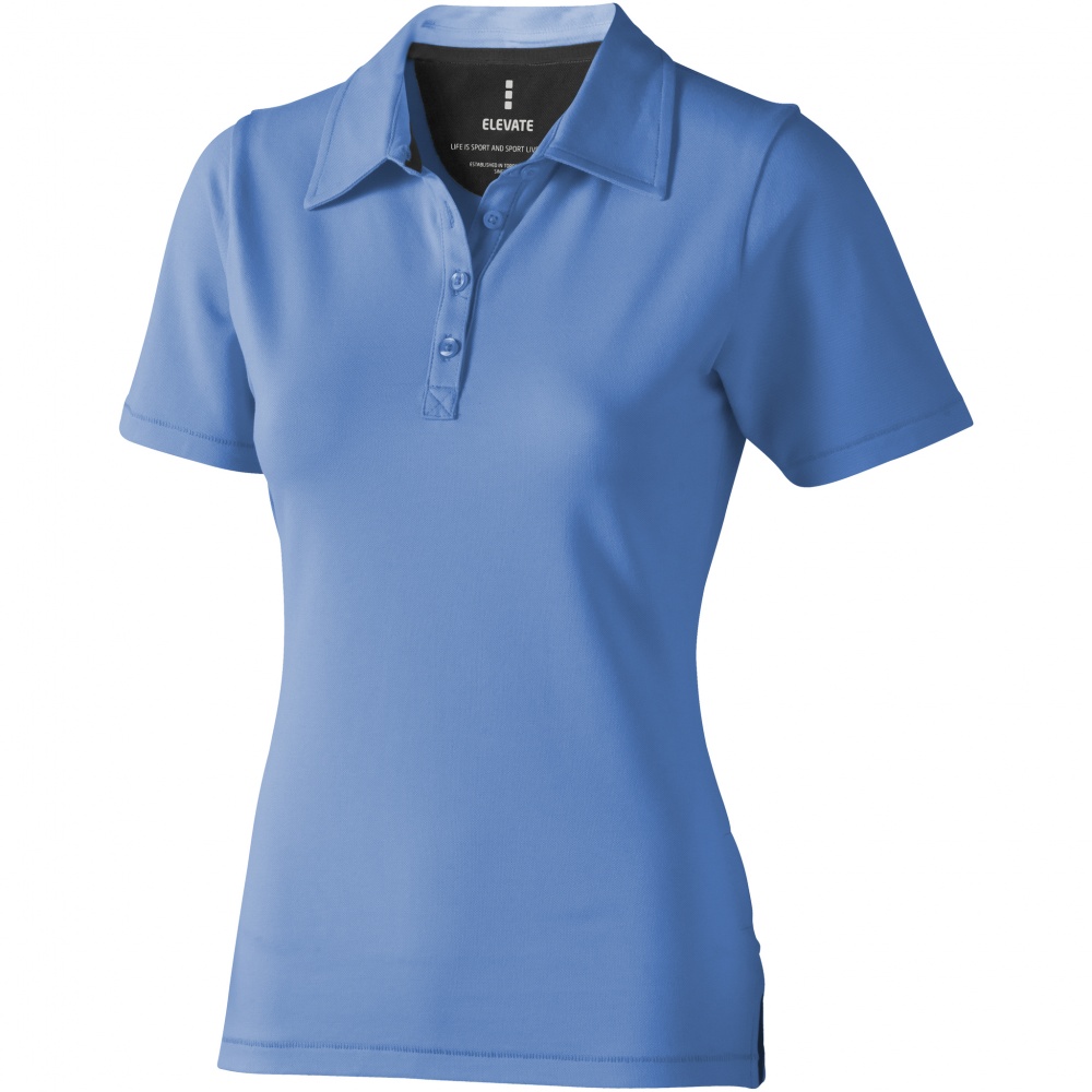 Logotrade reklaamtoote foto: Markham short sleeve ladies polo, helesinine