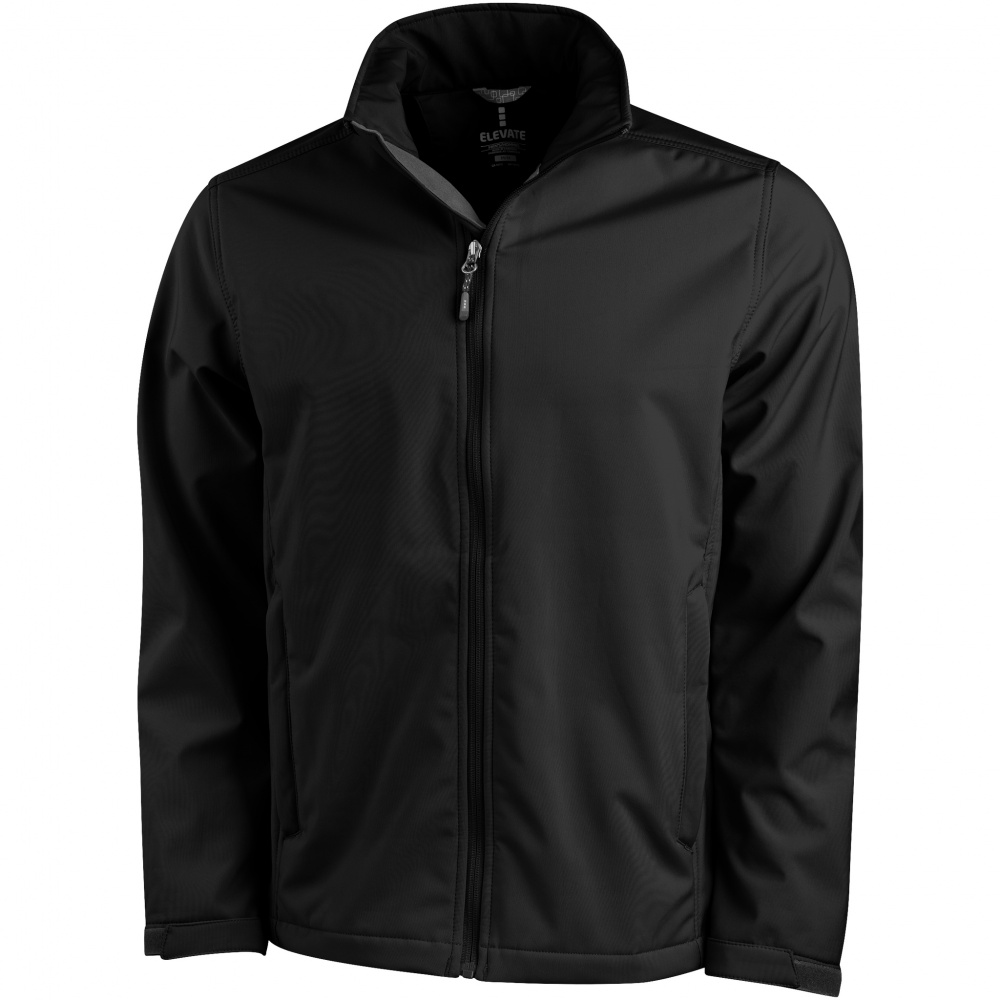 Logo trade meene pilt: Maxson softshell meeste jakk, must