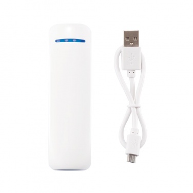 Logotrade firmakingi foto: 2.600 mAh powerbank, white