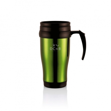 Logo trade meene pilt: Stainless steel mug, green