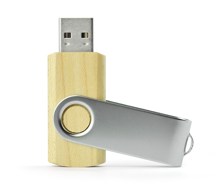 Logotrade firmakingi foto: USB mälupulk Twister, 8 GB, pruun