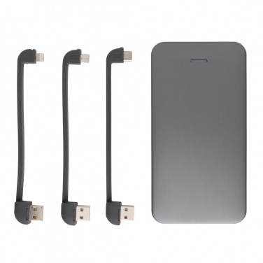 Logotrade ärikingid pilt: Firmakingitus: 10.000 mAh MFi licensed powerbank , silver