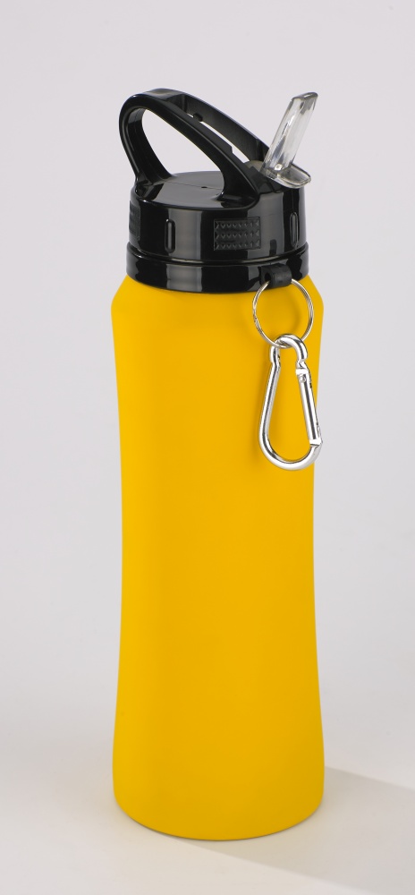 Logotrade reklaamkingituse foto: Colorissimo puutel pehme joogipudel, 700 ml, kollane